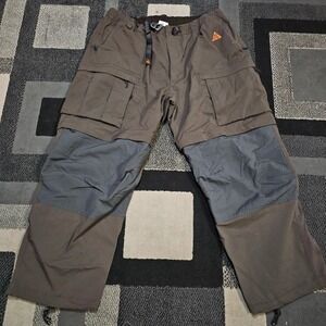 Nike ACG Smith Summit Convertible Cargo Pants Mens XXL Brown Excellent